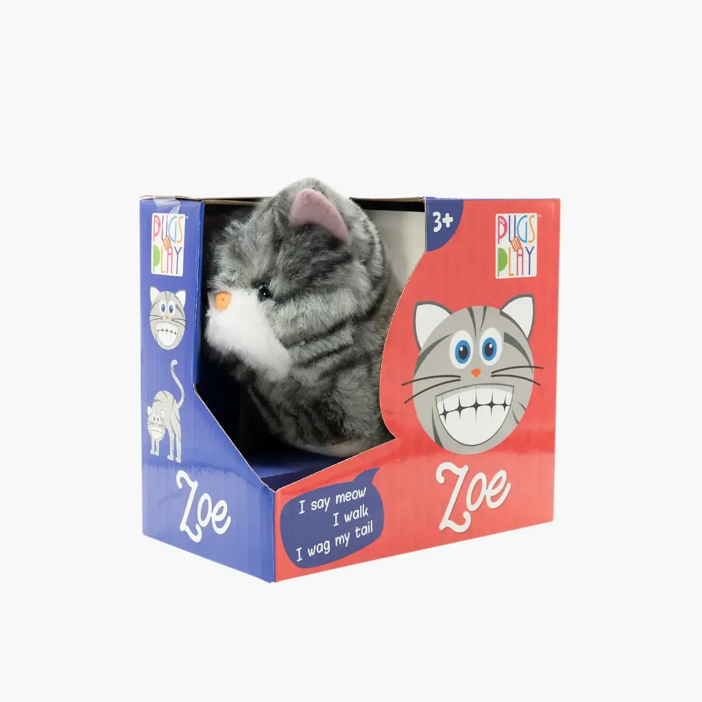 Pugs at Play - Battery Operated Walking & Talking Pet Snowy - 9 Inch 