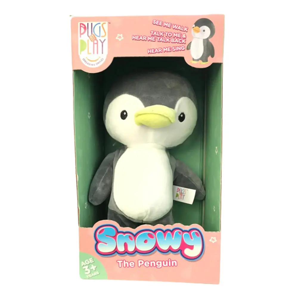 Pugs at Play - Battery Operated Walking & Talking Pet Snowy - 9 Inch 