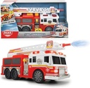 Dickie Toys Fire Commander Fire Truck with Water Jet Function, Ladder, Light and Sound,