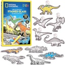 National Geographic Glow In The Dark Dinosaur Stained Glass Art Kit