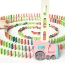 PINK DOMINO TRAIN TOY