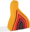 MERRYHEART – Wooden Rainbow Stacking Fire Elements 
