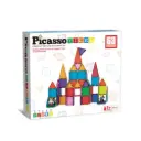 Picasso Tiles Magnetic Building Bricks and Tiles - 63 Pieces 
